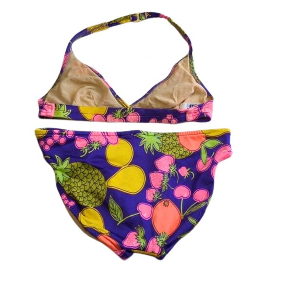 Vintage Y2K Catalina Fruit Print Bikini Set l Size‎ Small - Picture 2 of 4